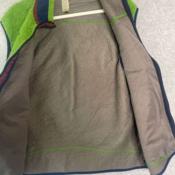 Vintage Patagonia Sherpa Fleece Vest Green XL kk - Picture 8 of 9